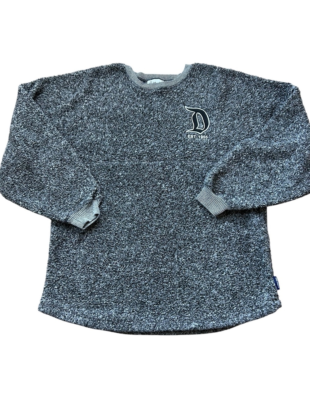 Disney Parks Authentic Spirit Jersey Grey Sherpa Fleece Disneyland Womens Small
